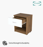 Sivom SIVOM Muse Multipurpose Side Table Engineered Wood Bedside Table for Modern Homes | Elegant Design & Premium Finish