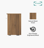 Sivom SIVOM Muse Multipurpose Side Table Engineered Wood Bedside Table for Modern Homes | Elegant Design & Premium Finish