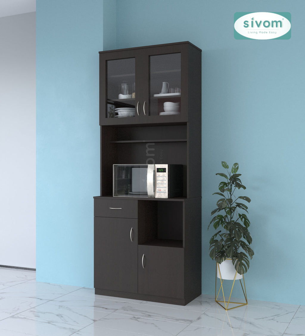 SIVOM Nebula Crockery Engineered Wood Unit for Modern Homes | Elegant Design & Premium Finish