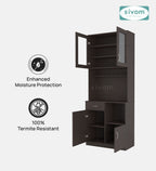 SIVOM Nebula Crockery Engineered Wood Unit for Modern Homes | Elegant Design & Premium Finish