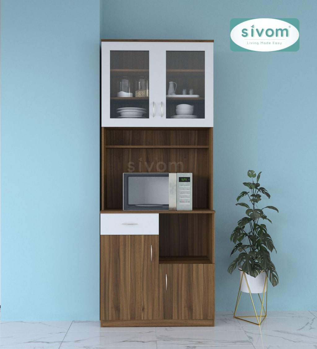 SIVOM Nebula Crockery Engineered Wood Unit for Modern Homes | Elegant Design & Premium Finish