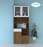 SIVOM Nebula Crockery Engineered Wood Unit for Modern Homes | Elegant Design & Premium Finish