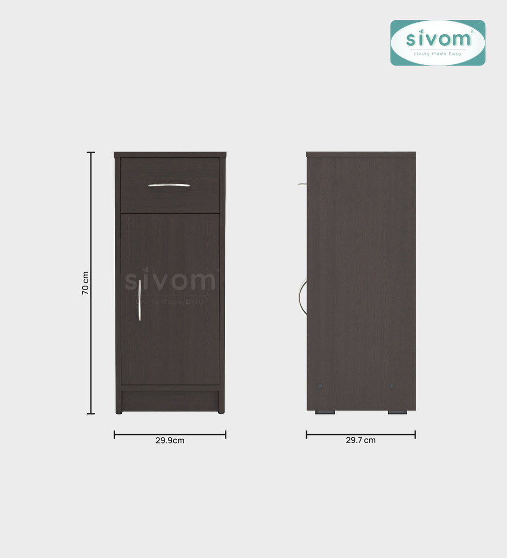 Sivom SIVOM Nest Multipurpose Storage Unit/ Engineered Wood Free Standing Cabinet for Modern Homes | Elegant Design & Premium Finish