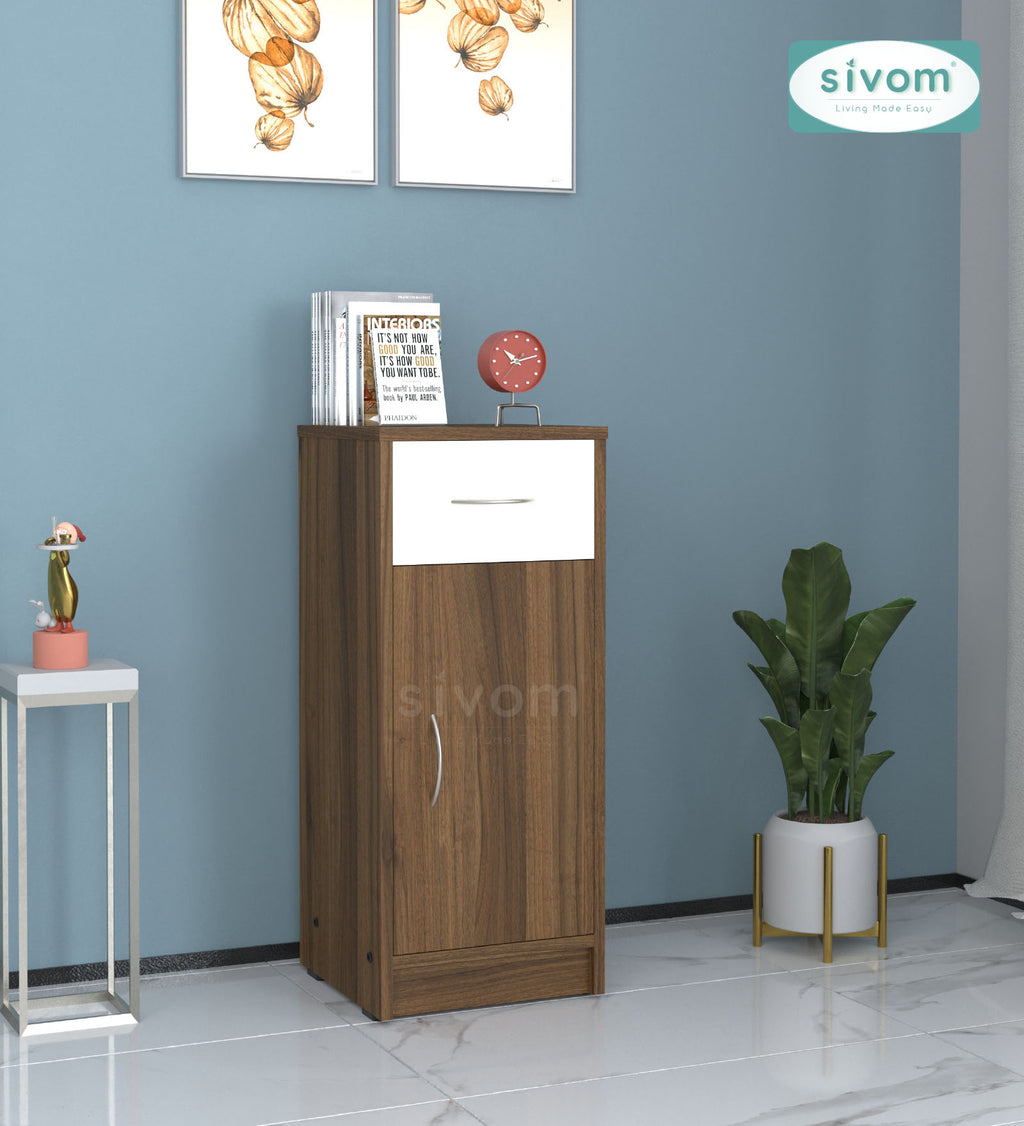Sivom SIVOM Nest Multipurpose Storage Unit/ Engineered Wood Free Standing Cabinet for Modern Homes | Elegant Design & Premium Finish