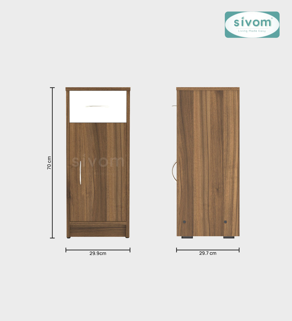 Sivom SIVOM Nest Multipurpose Storage Unit/ Engineered Wood Free Standing Cabinet for Modern Homes | Elegant Design & Premium Finish