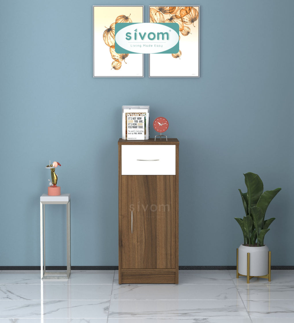 Sivom SIVOM Nest Multipurpose Storage Unit/ Engineered Wood Free Standing Cabinet for Modern Homes | Elegant Design & Premium Finish