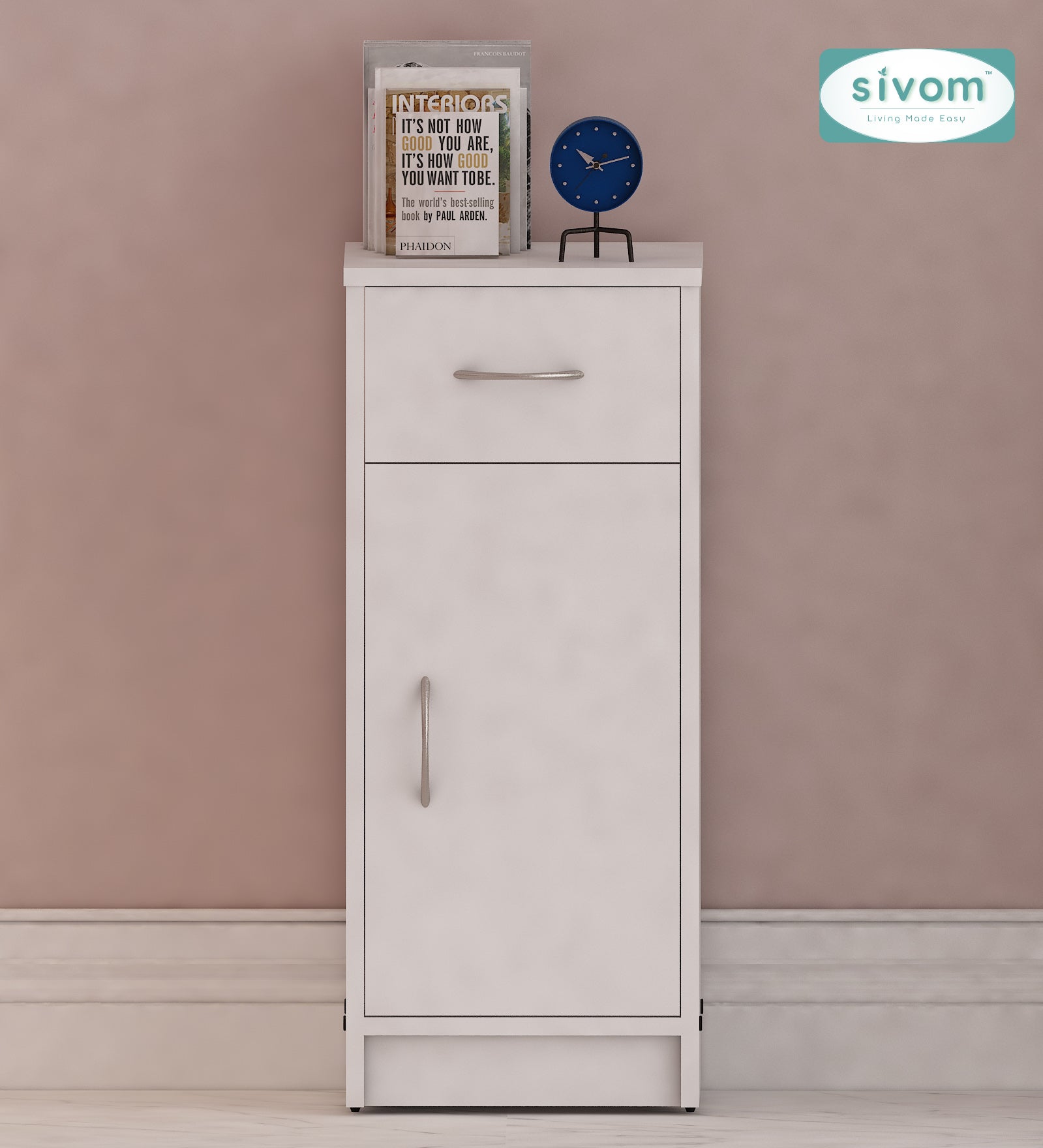 Sivom SIVOM Nest Multipurpose Storage Unit/ Engineered Wood Free Standing Cabinet for Modern Homes | Elegant Design & Premium Finish