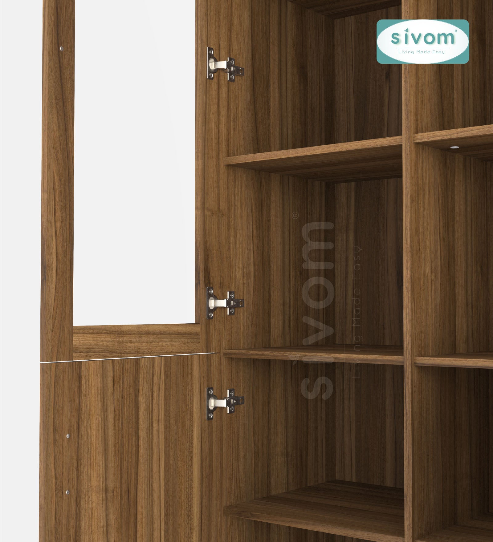 Sivom SIVOM NICKEL Multipurpose Storage Drawer/Study/Home/Office Engineered Wood Close Book Shelf for Modern Homes | Elegant Design & Premium Finish (Copy) (Copy) (Copy) (Copy)