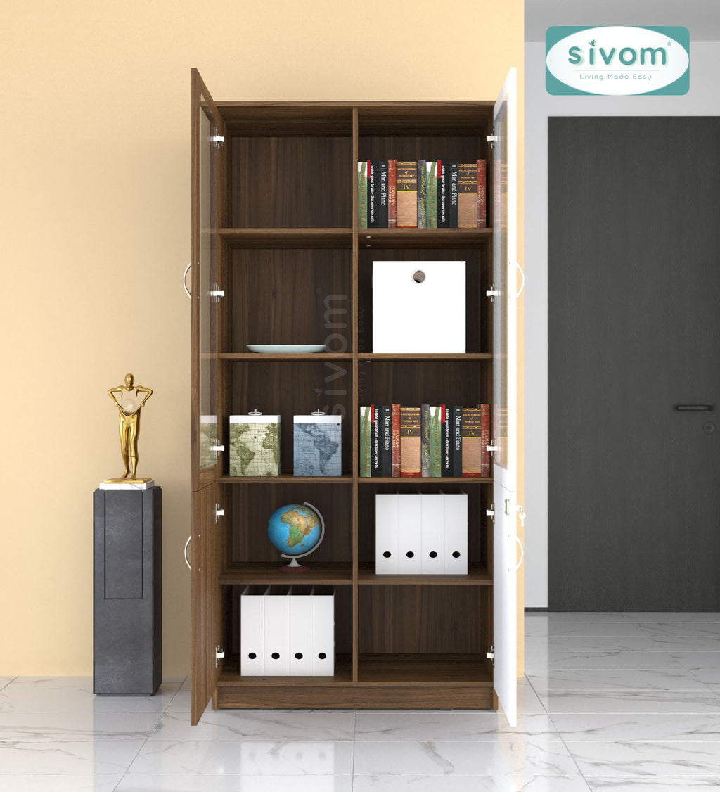 Sivom SIVOM NICKEL Multipurpose Storage Drawer/Study/Home/Office Engineered Wood Close Book Shelf for Modern Homes | Elegant Design & Premium Finish (Copy) (Copy) (Copy) (Copy)