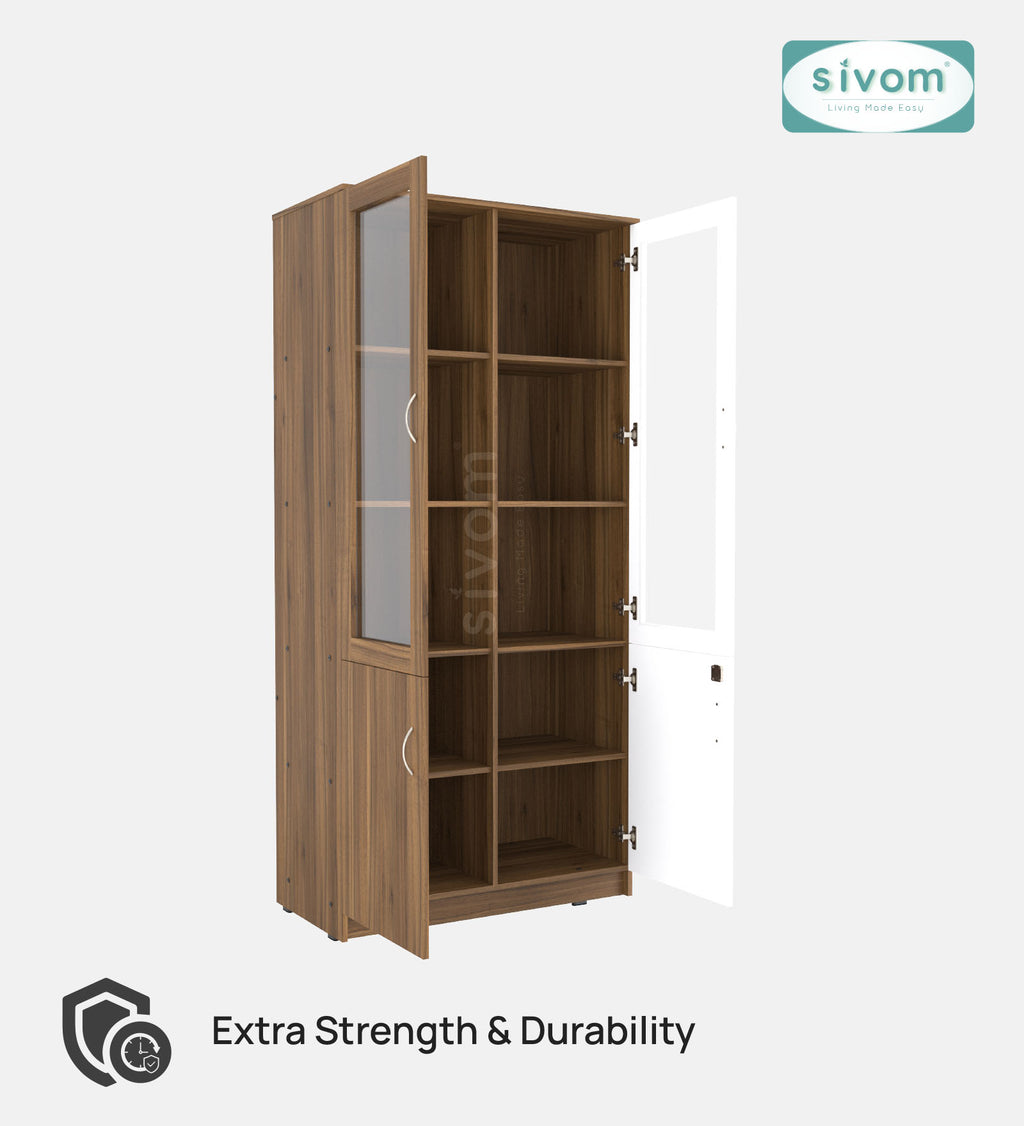 Sivom SIVOM NICKEL Multipurpose Storage Drawer/Study/Home/Office Engineered Wood Close Book Shelf for Modern Homes | Elegant Design & Premium Finish (Copy) (Copy) (Copy) (Copy)