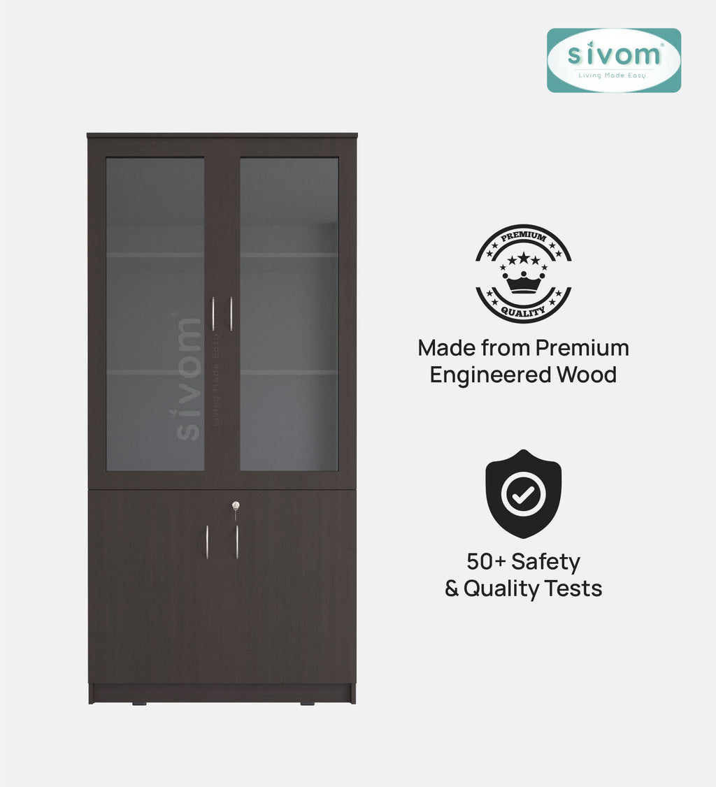 Sivom SIVOM NICKEL Multipurpose Storage Drawer/Study/Home/Office Engineered Wood Close Book Shelf for Modern Homes | Elegant Design & Premium Finish (Copy) (Copy) (Copy) (Copy)