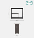 SIVOM Oasis Study/Home Office Engineered Wood Computer Desk for Modern Homes | Elegant Design & Premium Finish