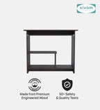 SIVOM Oasis Study/Home Office Engineered Wood Computer Desk for Modern Homes | Elegant Design & Premium Finish