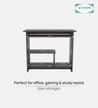 SIVOM Oasis Study/Home Office Engineered Wood Computer Desk for Modern Homes | Elegant Design & Premium Finish