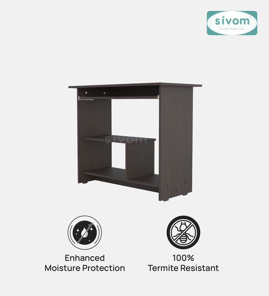 SIVOM Oasis Study/Home Office Engineered Wood Computer Desk for Modern Homes | Elegant Design & Premium Finish