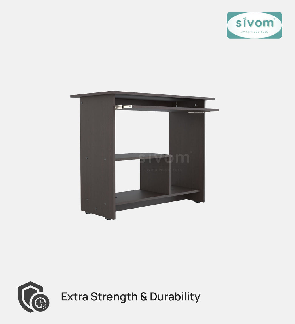 SIVOM Oasis Study/Home Office Engineered Wood Computer Desk for Modern Homes | Elegant Design & Premium Finish