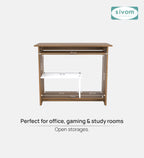 SIVOM Oasis Study/Home Office Engineered Wood Computer Desk for Modern Homes | Elegant Design & Premium Finish