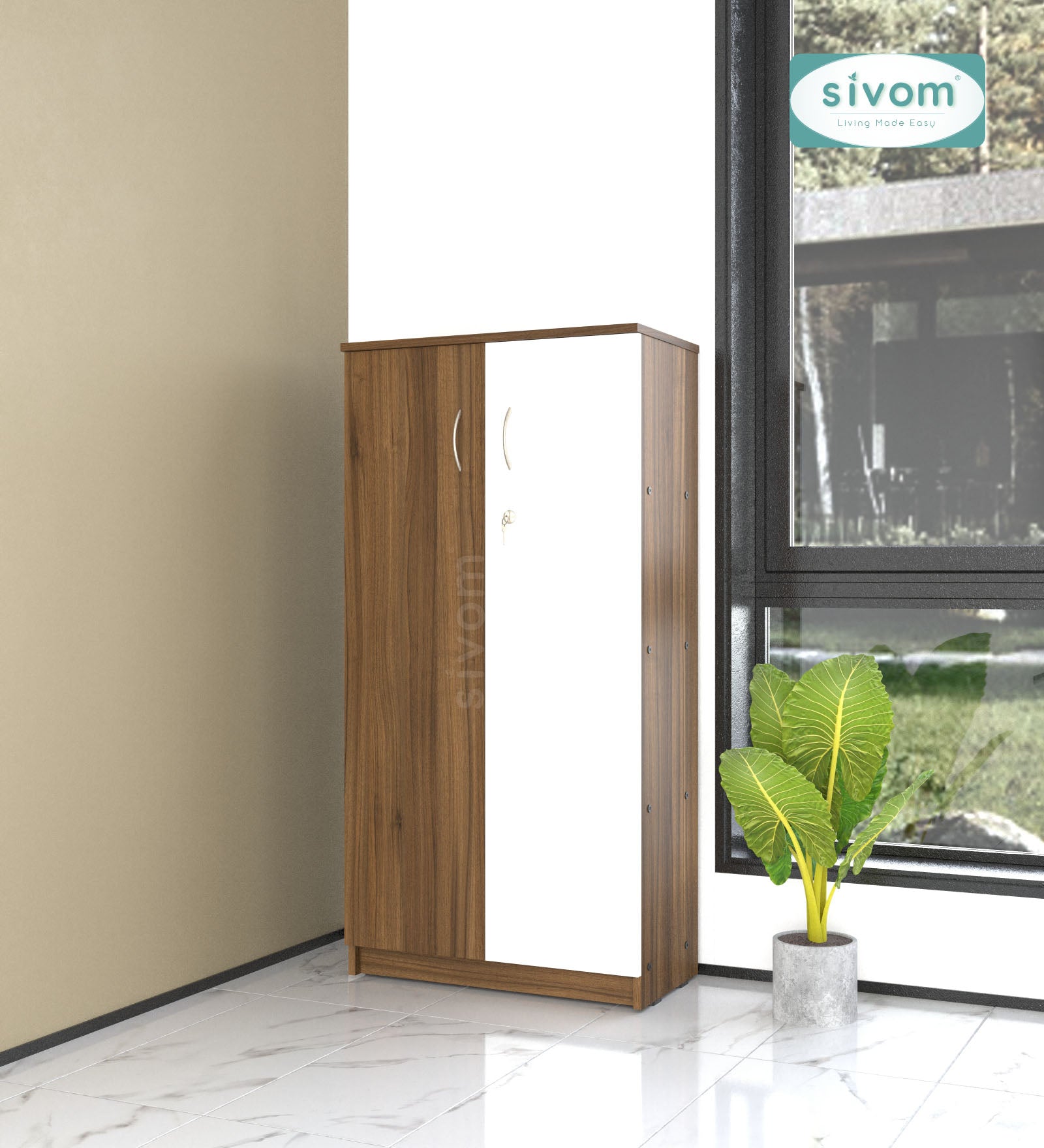 Sivom SIVOM OCTA Multipurpose Storage Drawer/Study/Home/Office Engineered Wood Close Book Shelf for Modern Homes | Elegant Design & Premium Finish (Copy) (Copy) (Copy) (Copy) (Copy)