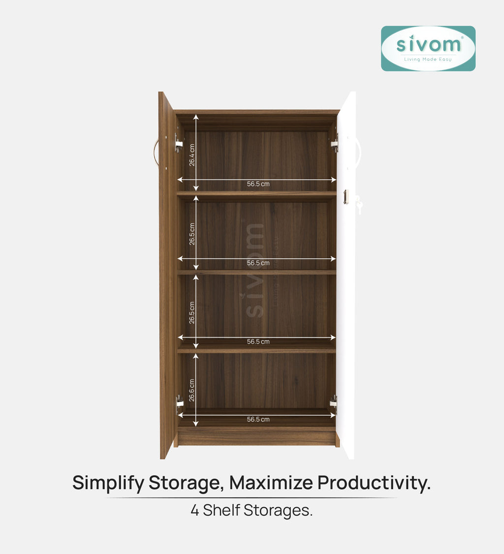 Sivom SIVOM OCTA Multipurpose Storage Drawer/Study/Home/Office Engineered Wood Close Book Shelf for Modern Homes | Elegant Design & Premium Finish (Copy) (Copy) (Copy) (Copy) (Copy)
