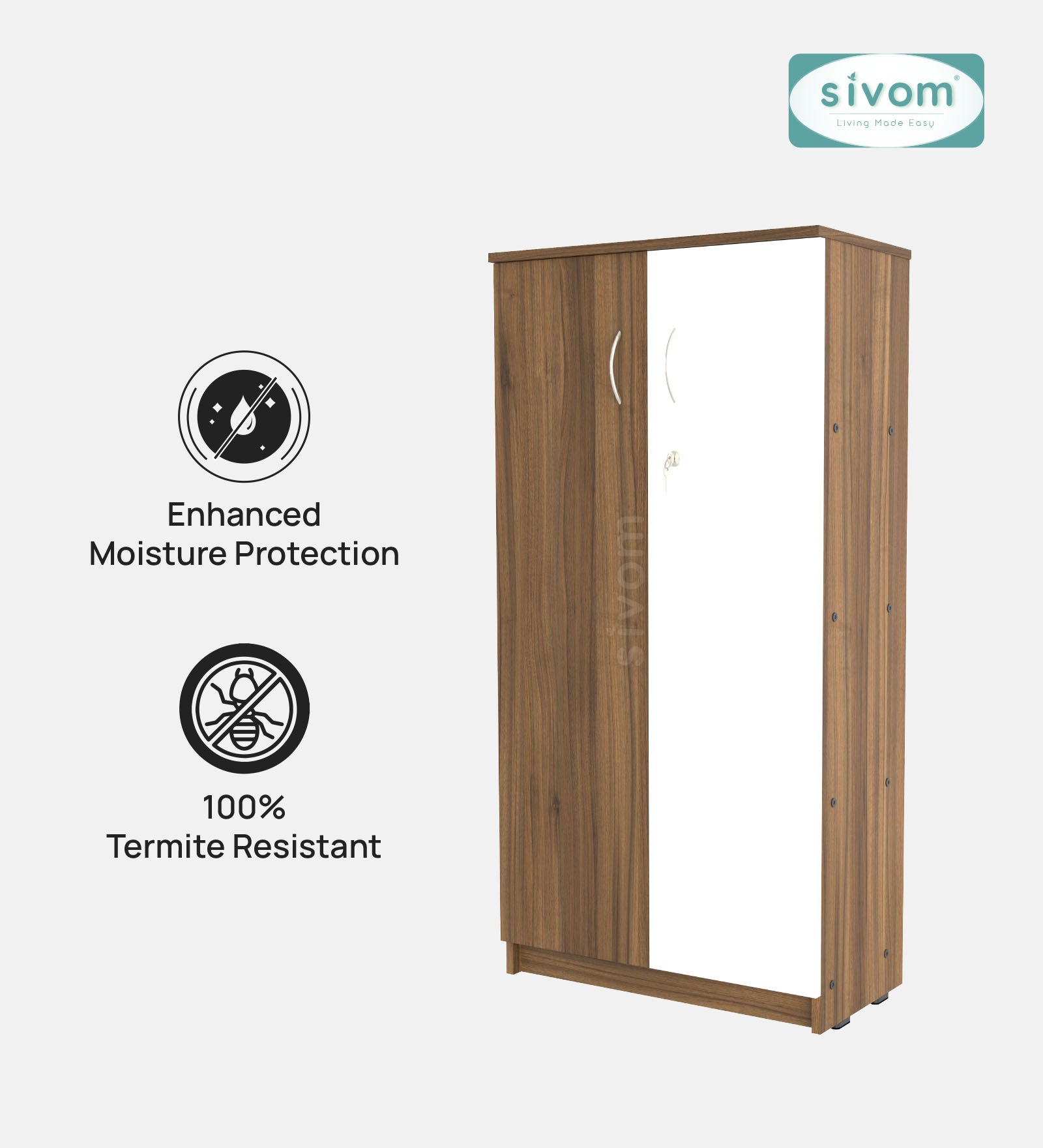 Sivom SIVOM OCTA Multipurpose Storage Drawer/Study/Home/Office Engineered Wood Close Book Shelf for Modern Homes | Elegant Design & Premium Finish (Copy) (Copy) (Copy) (Copy) (Copy)