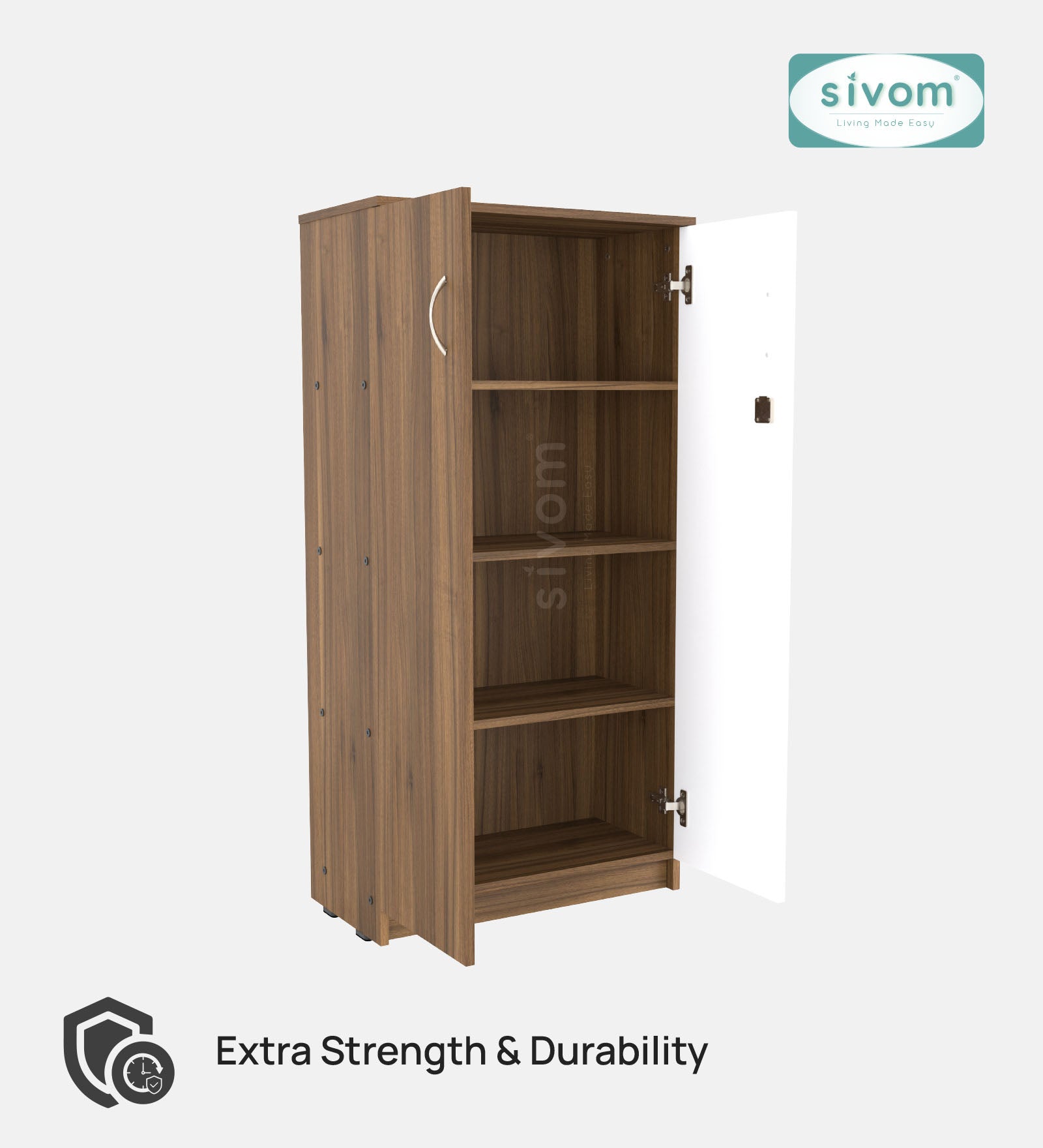 Sivom SIVOM OCTA Multipurpose Storage Drawer/Study/Home/Office Engineered Wood Close Book Shelf for Modern Homes | Elegant Design & Premium Finish (Copy) (Copy) (Copy) (Copy) (Copy)