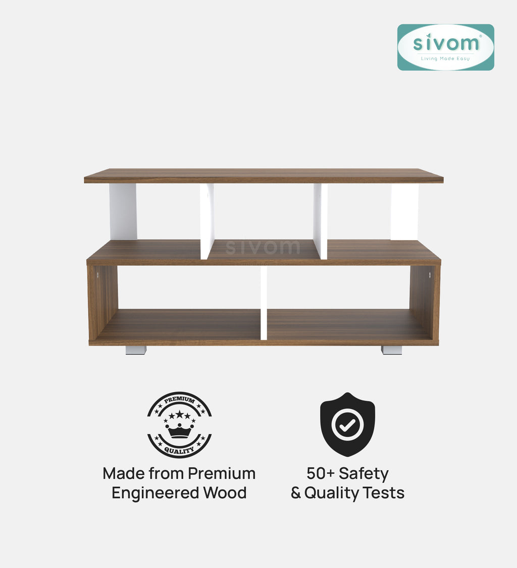 Sivom furniture SIVOM Olive Multipurpose TV Unit fits upto 43 inch with Storage Engineered Wood TV Entertainment Unit for Modern Homes | Elegant Design & Premium Finish