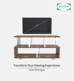 Sivom furniture SIVOM Olive Multipurpose TV Unit fits upto 43 inch with Storage Engineered Wood TV Entertainment Unit for Modern Homes | Elegant Design & Premium Finish