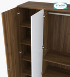 Sivom furniture SIVOM Oliver Multipurpose 4 Door Closet Engineered Wood 4 Door Wardrobe for Modern Homes | Elegant Design & Premium Finish