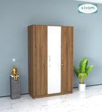 Sivom SIVOM Oliver Multipurpose 3 Door Wardrobe / Spacious Shelves with Hanging Rail Engineered Wood 3 Door Wardrobe for Modern Homes | Elegant Design & Premium Finish