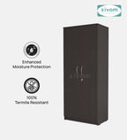 Sivom SIVOM Oliver Multipurpose 2 Door Wardrobe Engineered Wood 2 Door Wardrobe for Modern Homes | Elegant Design & Premium Finish