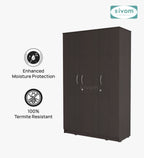 Sivom SIVOM Oliver Multipurpose 3 Door Wardrobe / Spacious Shelves with Hanging Rail Engineered Wood 3 Door Wardrobe for Modern Homes | Elegant Design & Premium Finish