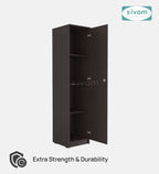 Sivom SIVOM Oliver Multipurpose 1 Door Wardrobe / Spacious 4 Shelves Engineered Wood 1 Door Wardrobe for Modern Homes | Elegant Design & Premium Finish