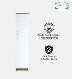 Sivom SIVOM Oliver Multipurpose 1 Door Wardrobe / Spacious 4 Shelves Engineered Wood 1 Door Wardrobe for Modern Homes | Elegant Design & Premium Finish