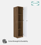 Sivom SIVOM Oliver Multipurpose 1 Door Wardrobe / Spacious 4 Shelves Engineered Wood 1 Door Wardrobe for Modern Homes | Elegant Design & Premium Finish