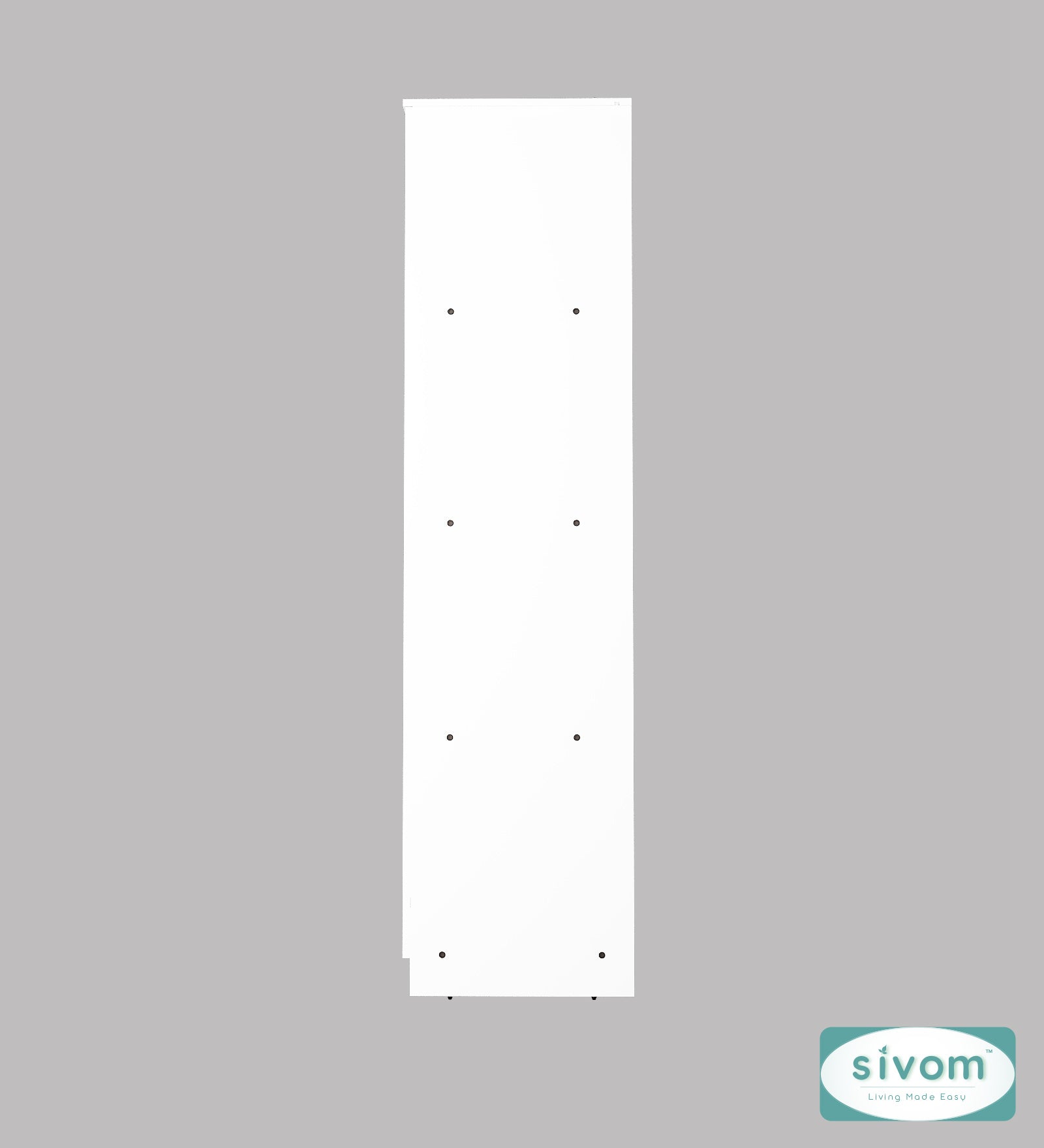 Sivom SIVOM Oliver Multipurpose 1 Door Wardrobe / Spacious 4 Shelves Engineered Wood 1 Door Wardrobe for Modern Homes | Elegant Design & Premium Finish