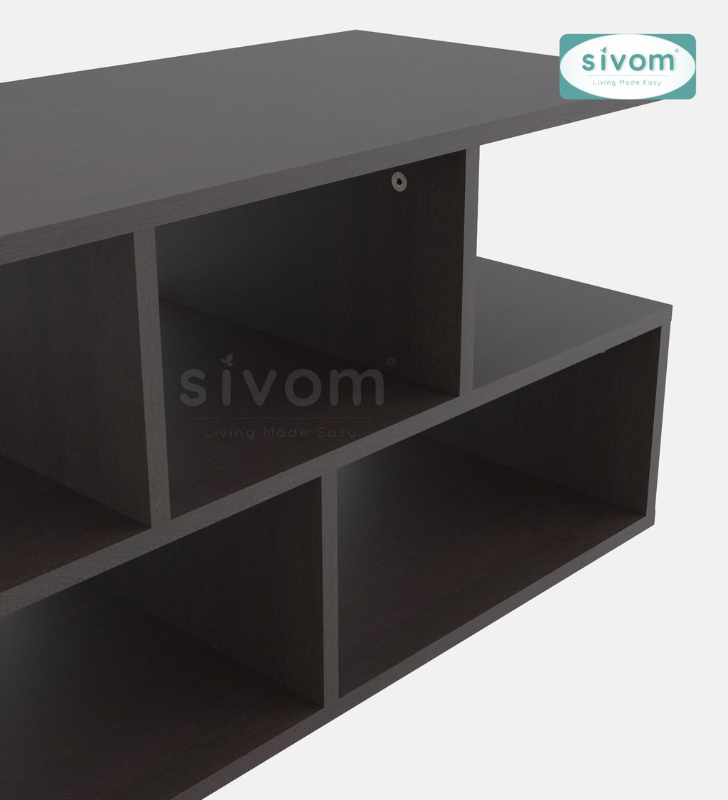 Sivom furniture SIVOM Olive Multipurpose TV Unit fits upto 43 inch with Storage Engineered Wood TV Entertainment Unit for Modern Homes | Elegant Design & Premium Finish
