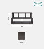 Sivom furniture SIVOM Olive Multipurpose TV Unit fits upto 43 inch with Storage Engineered Wood TV Entertainment Unit for Modern Homes | Elegant Design & Premium Finish