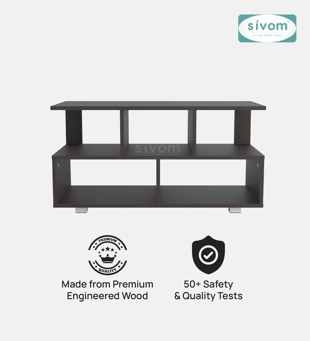 Sivom furniture SIVOM Olive Multipurpose TV Unit fits upto 43 inch with Storage Engineered Wood TV Entertainment Unit for Modern Homes | Elegant Design & Premium Finish