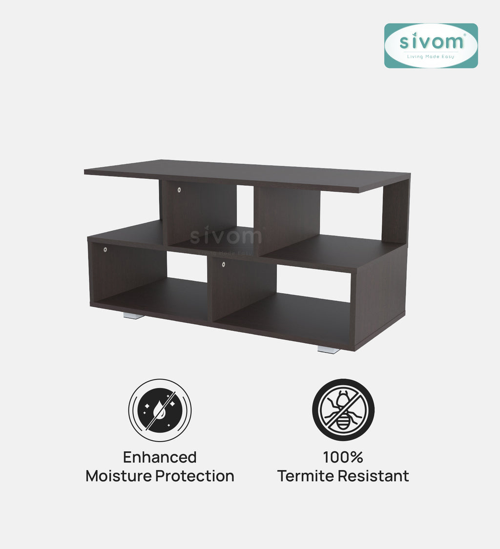 Sivom furniture SIVOM Olive Multipurpose TV Unit fits upto 43 inch with Storage Engineered Wood TV Entertainment Unit for Modern Homes | Elegant Design & Premium Finish