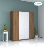 Sivom furniture SIVOM Oranch Multipurpose 4 Door Closet Engineered Wood 4 Door Wardrobe for Modern Homes | Elegant Design & Premium Finish