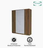 Sivom furniture SIVOM Oranch Multipurpose 4 Door Closet Engineered Wood 4 Door Wardrobe for Modern Homes | Elegant Design & Premium Finish