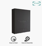 Sivom furniture SIVOM Oranch Multipurpose 4 Door Closet Engineered Wood 4 Door Wardrobe for Modern Homes | Elegant Design & Premium Finish