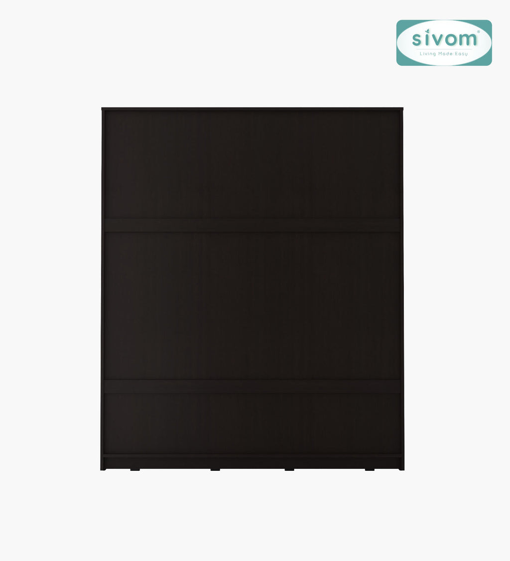 Sivom furniture SIVOM Oranch Multipurpose 4 Door Closet Engineered Wood 4 Door Wardrobe for Modern Homes | Elegant Design & Premium Finish