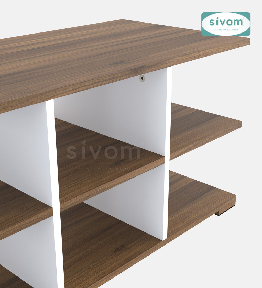 Sivom furniture SIVOM Orbit Multipurpose TV Unit fits upto 43 inch with Storage Engineered Wood TV Entertainment Unit for Modern Homes | Elegant Design & Premium Finish