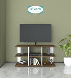 Sivom furniture SIVOM Orbit Multipurpose TV Unit fits upto 43 inch with Storage Engineered Wood TV Entertainment Unit for Modern Homes | Elegant Design & Premium Finish