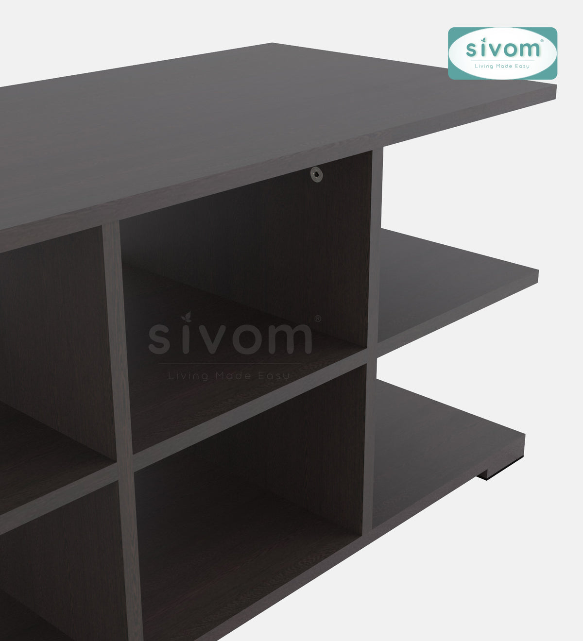 Sivom furniture SIVOM Orbit Multipurpose TV Unit fits upto 43 inch with Storage Engineered Wood TV Entertainment Unit for Modern Homes | Elegant Design & Premium Finish