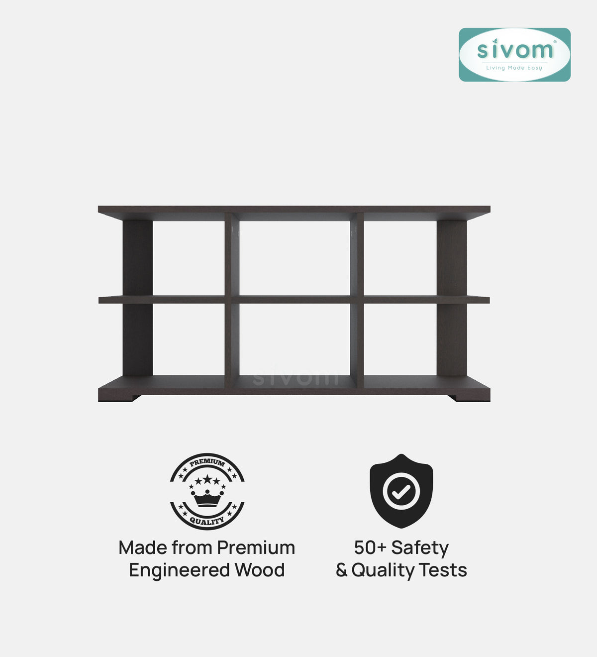 Sivom furniture SIVOM Orbit Multipurpose TV Unit fits upto 43 inch with Storage Engineered Wood TV Entertainment Unit for Modern Homes | Elegant Design & Premium Finish