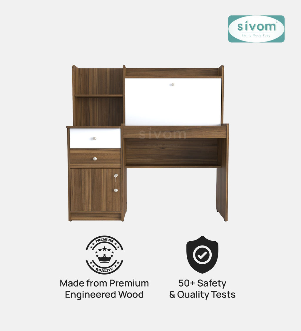 Sivom SIVOM Orian Multipurpose Study/Home/Office Table Engineered Wood Study Table for Modern Homes | Elegant Design & Premium Finish (Copy)