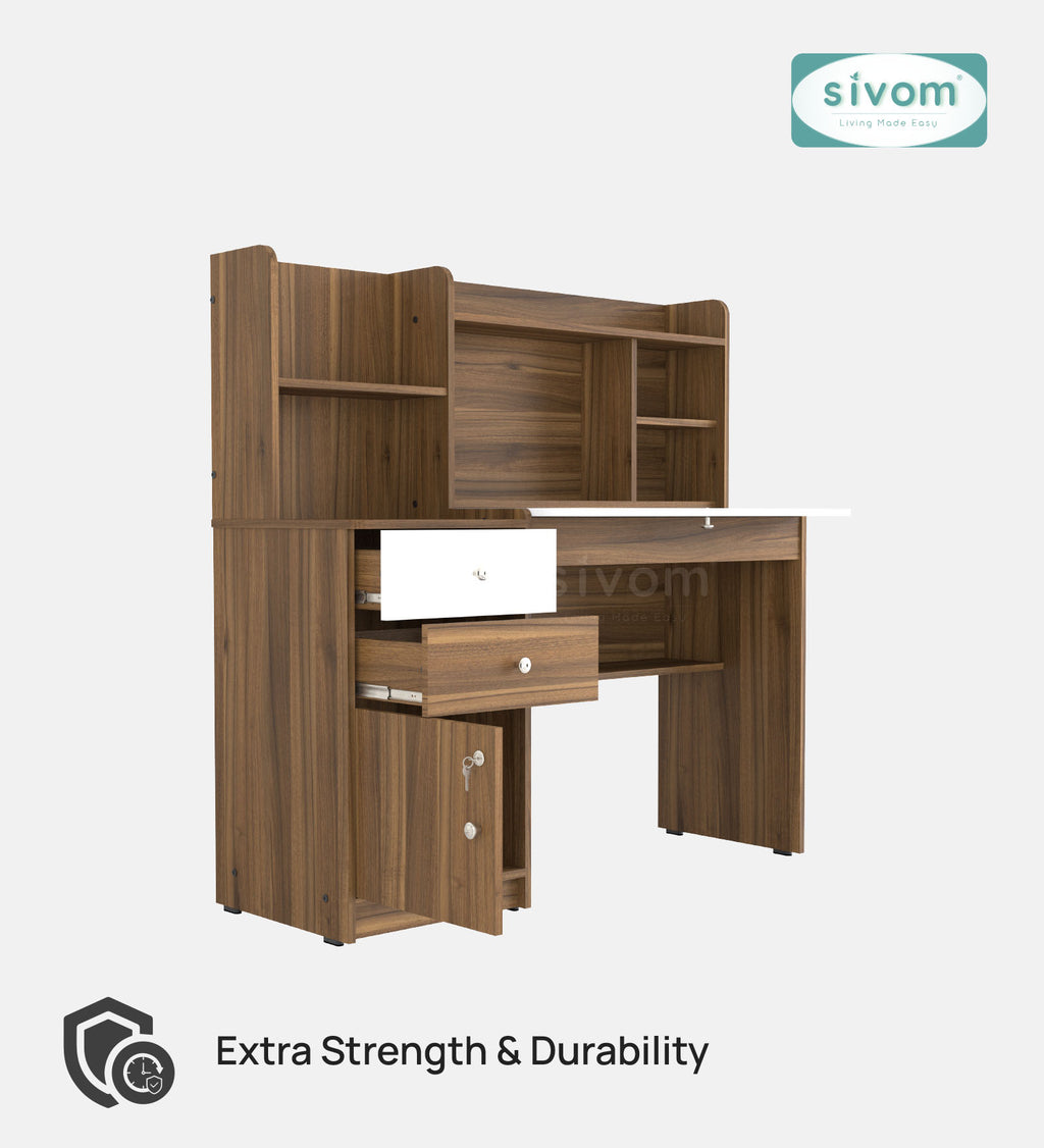 Sivom SIVOM Orian Multipurpose Study/Home/Office Table Engineered Wood Study Table for Modern Homes | Elegant Design & Premium Finish (Copy)