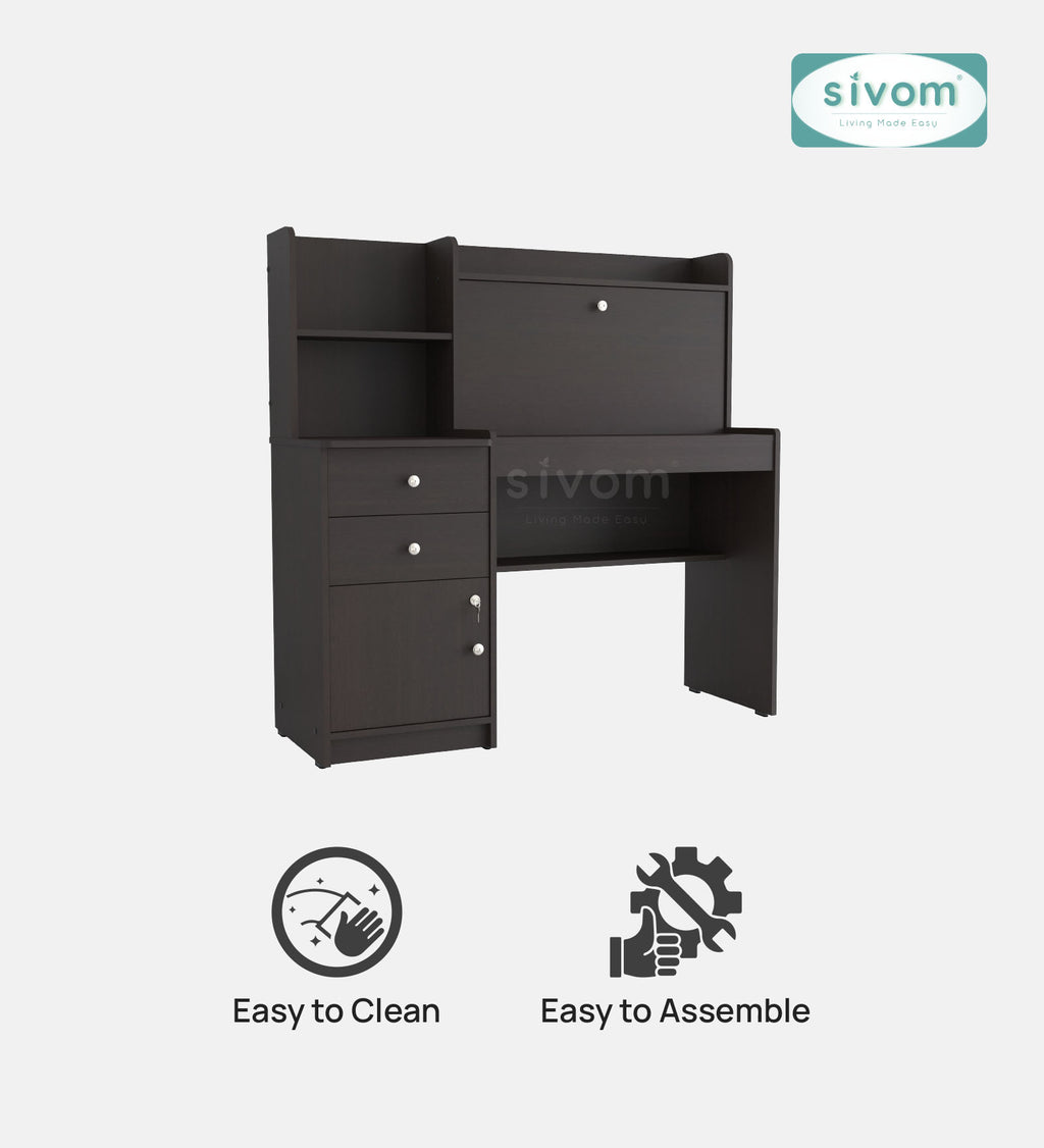 Sivom SIVOM Orian Multipurpose Study/Home/Office Table Engineered Wood Study Table for Modern Homes | Elegant Design & Premium Finish (Copy)